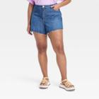 Women's Mid-rise Boyfriend Jean Shorts - Universal Thread Medium Wash 17,