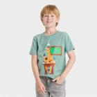 Boys' 'mr.giraffe' Short Sleeve Graphic T-shirt - Cat & Jack Ocean Green