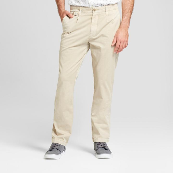 Men's Slim Fit Rolled Chino - Goodfellow & Co Light Cocoa