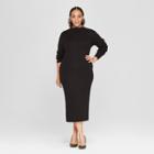 Women's Plus Size Sweater Dress - Who What Wear Black