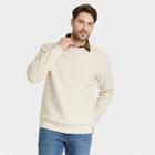 Men's Regular Fit Crewneck Sweatshirt - Goodfellow & Co Cream