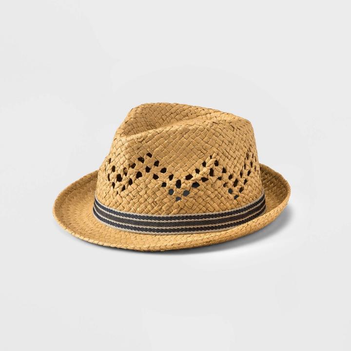 Kids' Straw Fedora - Cat & Jack Tan