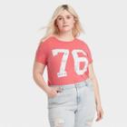 Grayson Threads Women's Plus Size '76 Short Sleeve Graphic T-shirt - Red