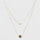Bead Duo Necklace - Universal Thread Green/gold,