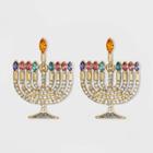 Sugarfix By Baublebar Menorah Drop Earrings, Gold