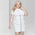 Women's Plus Size Strappy Pinafore Mini Dress - Wild Fable Light Denim