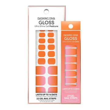 Dashing Diva Gloss Ultra Shine Gel Nail Art Palette - Peach Bellini