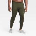 Men's Run Tights - All In Motion Olive Green S, Men's, Size: Small, Green Green