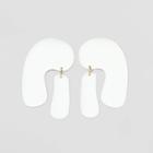 Arc And Paddle Post Drop Earrings - Universal Thread Ivory