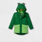 Toddler Boys' Frog Rain Jacket - Cat & Jack Green