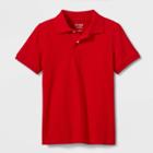 Boys' Short Sleeve Uniform Polo Shirt - Cat & Jack Red