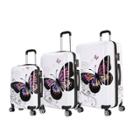 Inusa Lightweight Hardside Spinner 3pc Luggage Set - Butterfly