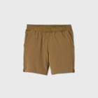 Men's Knit To Woven Shorts - All In Motion Dark Tan