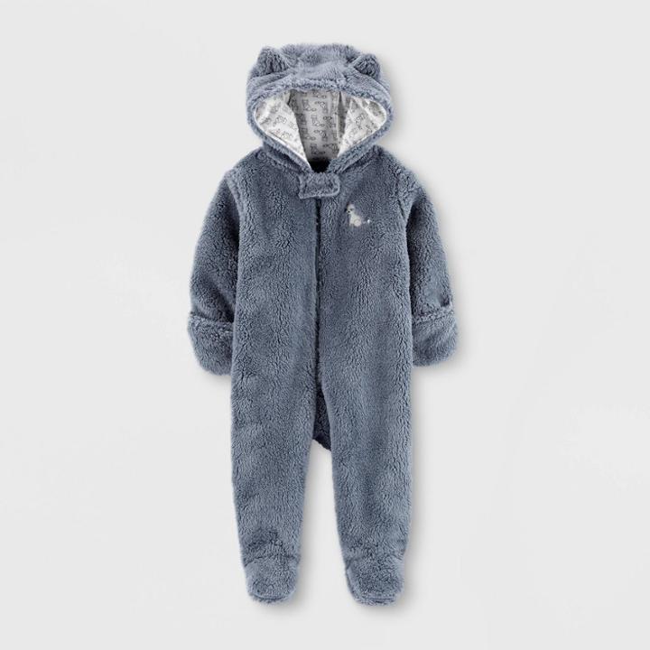 Baby Boys' Raccoon Pram Overcoat Jacket - Just One You Made By Carter's Gray Newborn, Boy's