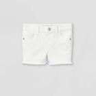 Toddler Girls' Cut-off Jean Shorts - Cat & Jack White