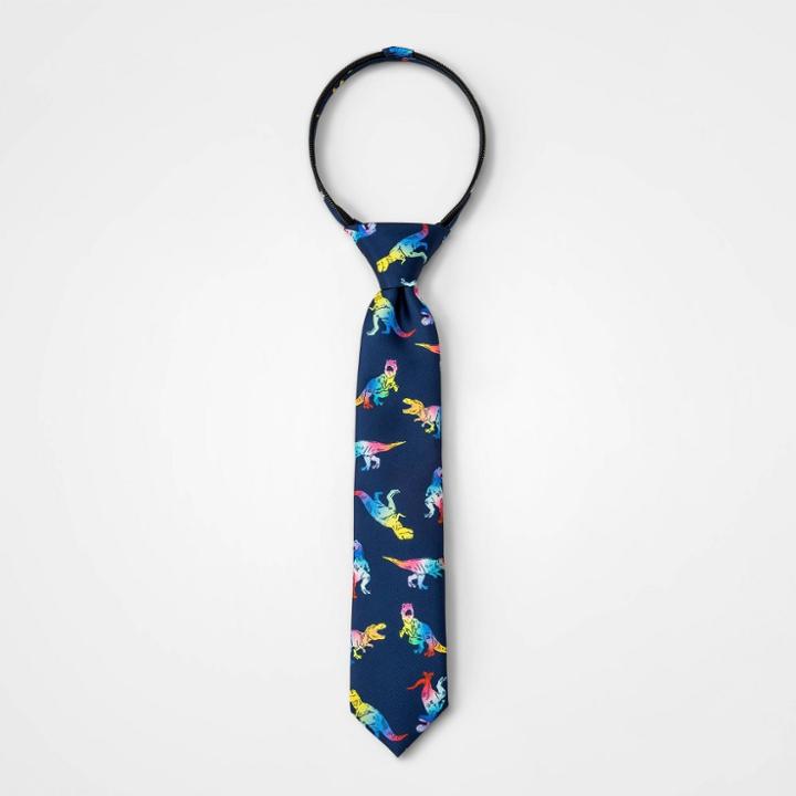 Kids' Dino Print Tie - Cat & Jack Gray