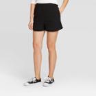 Women's High-rise Pull-on Shorts - Universal Thread Black