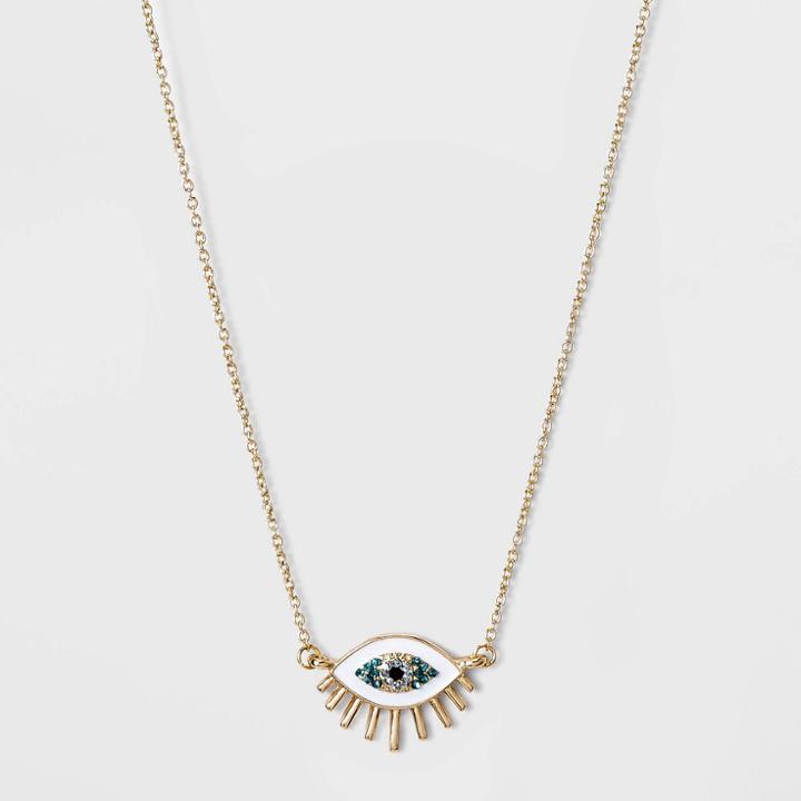 Sugarfix By Baublebar Evil Eye Pendant Necklace - Turquoise, Women's, Size: