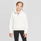 Girls' Sherpa Fleece 1/4 Zip Pullover - C9 Champion White M, Girl's,