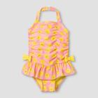Toddler Girls' Ruched One Piece Swimsuit - Cat & Jack Pink