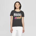 Women's Nintendo Short Sleeve Rainbow Champ Mario Kart T-shirt (juniors') - Black