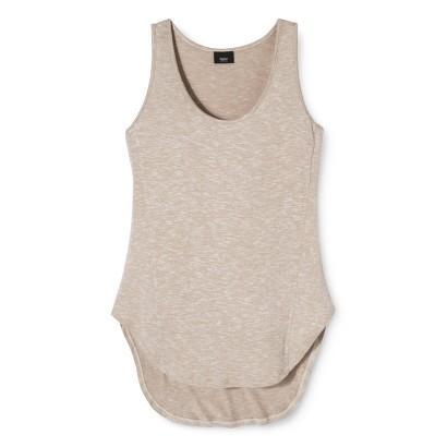 Mossimo Women's Knit High Low Tank - Oatmeal
