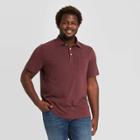 Men's Tall Standard Fit Polo Collared Shirt - Goodfellow & Co Red