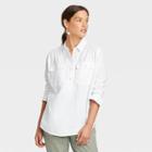 Women's Long Sleeve Button-down Shirt - Universal Thread White