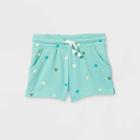 Toddler Girls' Knit Pull-on Shorts - Cat & Jack Teal