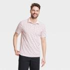 Men's Regular Fit Short Sleeve Performance Polo Shirt - Goodfellow & Co Dusk Pink