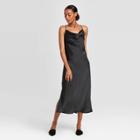Women's Sleeveless Slip Dress - Prologue Black