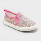 Toddler Girls' Madigan Slip-on Glitter Apparel Sneakers - Cat & Jack Pink