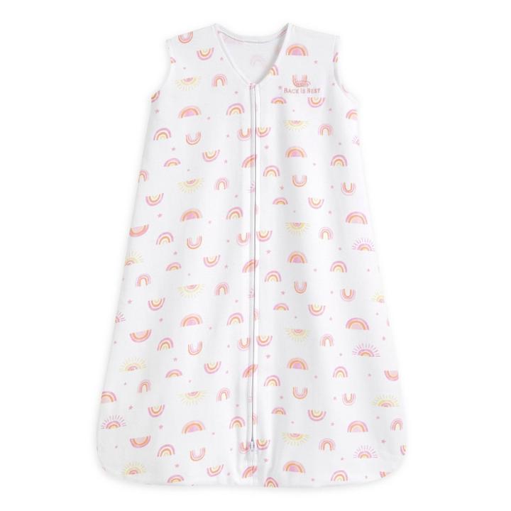 Halo Innovations Halo Sleepsack 100% Cotton Wearable Blanket - Sunshine Rainbow L, Yellow Rainbow