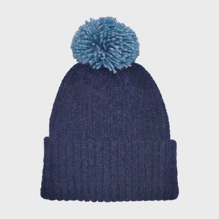 Toddler Boys' Solid Beanie - Cat & Jack Navy Blue