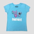 Mad Engine Girls' Fortnite Bunny Trouble Short Sleeve T-shirt - Blue