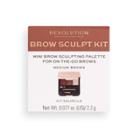 Revolution Beauty Brow Sculpt Kit - Medium Brown