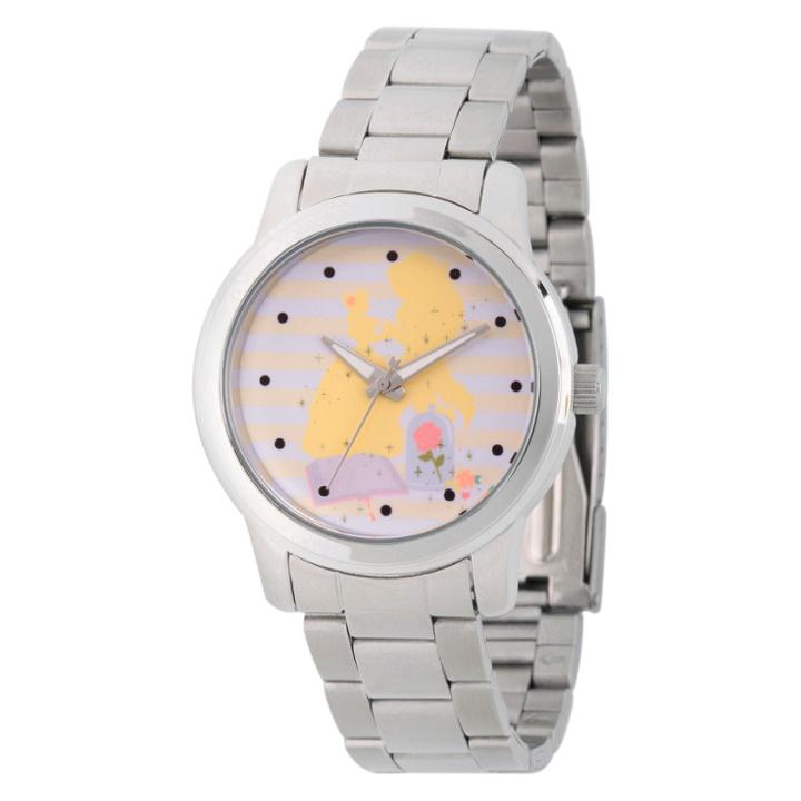Women's Disney Princess Belle Silver Alloy Watch - Silver,