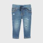 Toddler Boys' Skinny Fit Jeans - Cat & Jack Dark Blue