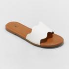 Shade & Shore Women's Kate Scalloped Slide Sandals - Shade &