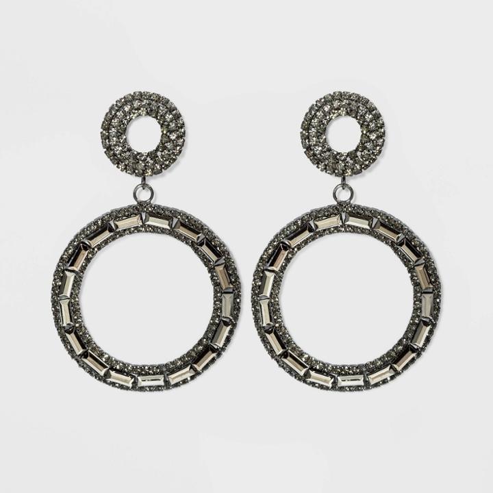 Statement Earrings - A New Day Black, Women's