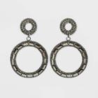 Statement Earrings - A New Day Black, Women's