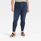 Women's Plus Size Super-high Rise Skinny Jeans - Universal Thread Dark Blue