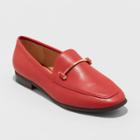 Women's Perry Wide Width Loafers - A New Day Red 5.5w,