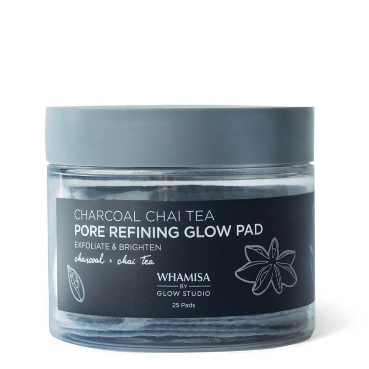 Whamisa By Glow Studio Charcoal Chai Tea Pore Refining Glow Pad