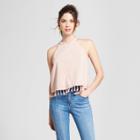 Women's Faux Suede Tassel Trim Top - Soul Cake (juniors') Mauve