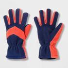 Boys' Colorblock Fleece Gloves - Cat & Jack Orange