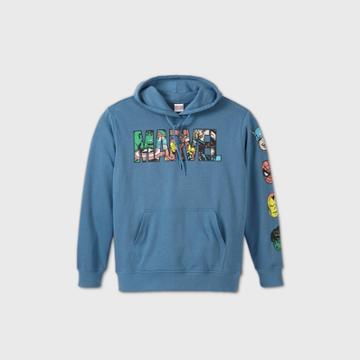 Men's Marvel Hooded Sweatshirt - Denim Blue