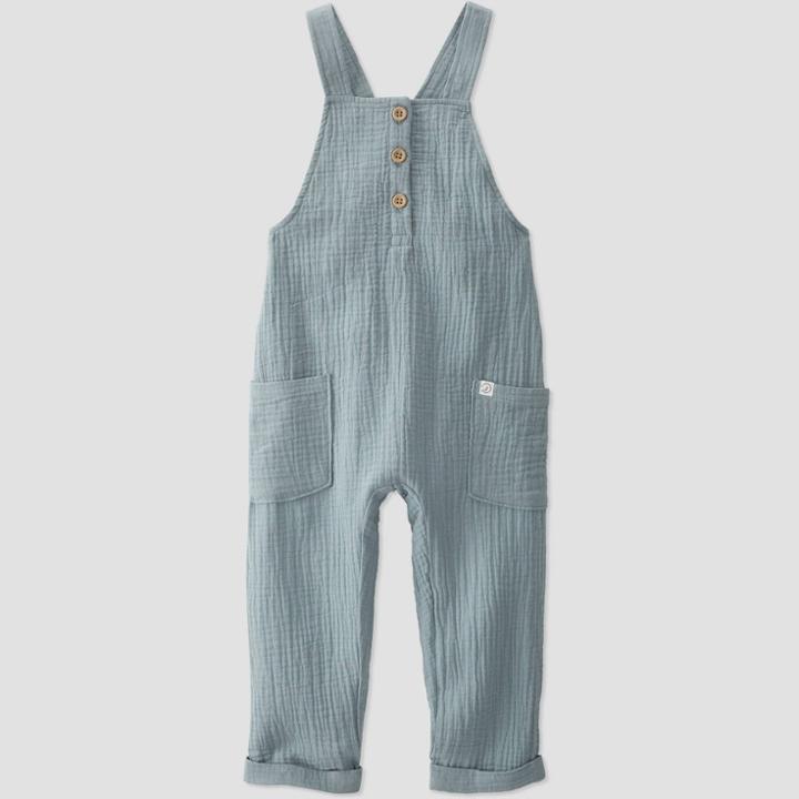 Toddler Gauze Overalls - Little Planet By Carter's Green