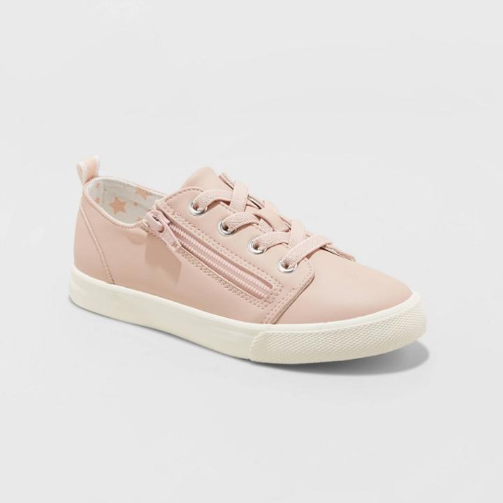 Girls' Lucian Accessible Sneakers - Cat & Jack Blush Pink