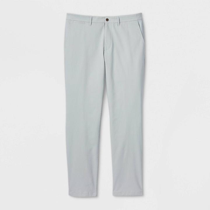 Men's Tall Straight Fit Chino Pants - Goodfellow & Co Gray